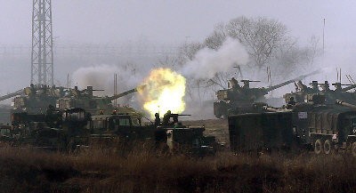 Pháo tự hành K-9 Quân đội Hàn Quốc tham gia cuộc diễn tập quân sự liên hợp "Key Resolve" Hàn-Mỹ